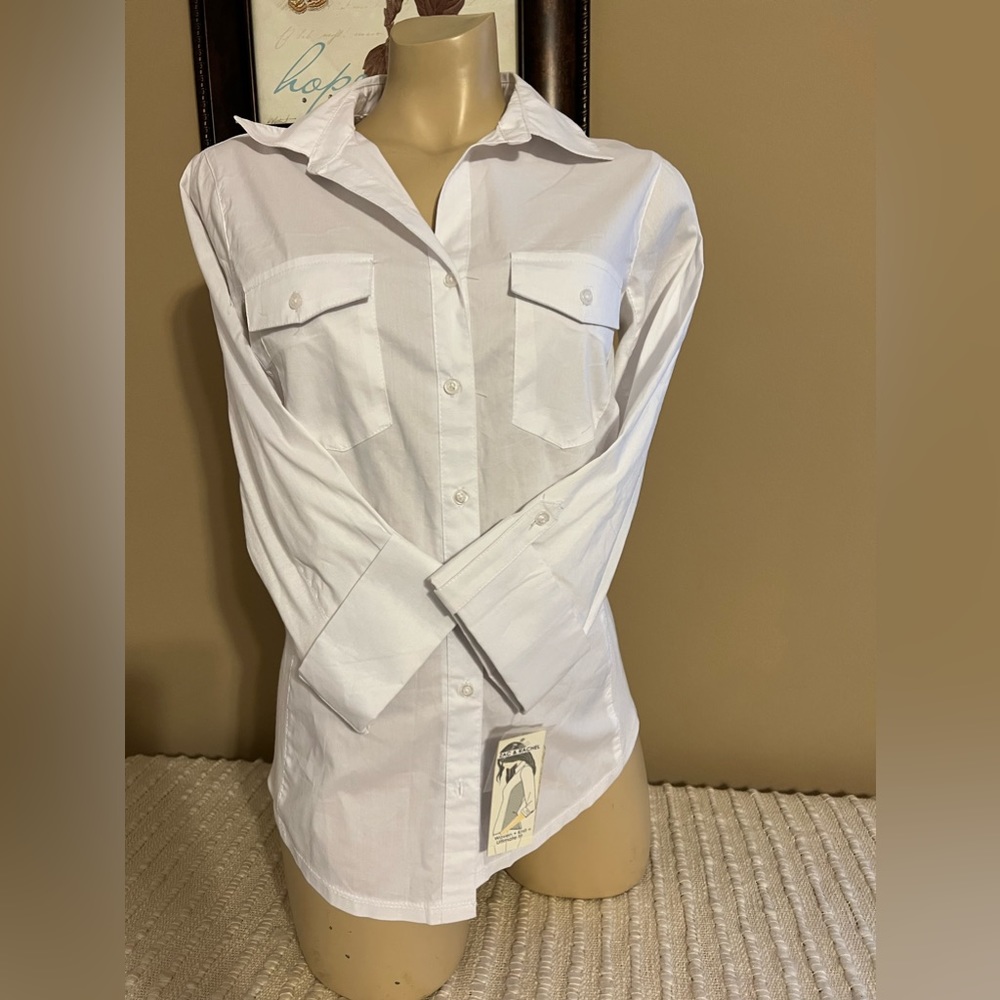 Zac & Rachel Woven + Knit Blouse Size Small